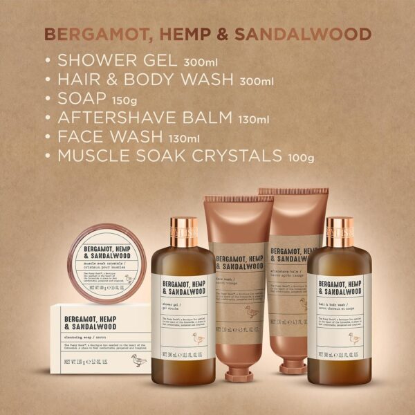 Baylis & Harding Bergamot, Hemp & Sandalwood Ultimate Wash Kit Gift Set - Vegan Friendly (Pack of 1)