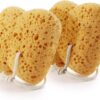 Azymi Sponges Bath, 2Pcs Larger Shower Sponges for Women Men, Exfoliating Body Sponge Dense Foam for Gentle & Deep Cleansing, Ultra-Soft for Sensitive Dry Skin