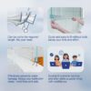 HNNHOME Pre Curve Rubber Plastic Bath Shower Screen Seal Strip for 4-6mm Glass Door Curved 5-10mm Gap (Curved)