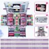 JasCherry All-in-One Make-up Box Set Multi-purpose Cosmetic Storage Beauty Case Professional Contain Eyeshadow Concealer Lip gloss Blusher Compact Powder Eyebrow and Makeup Pencil Brush #1