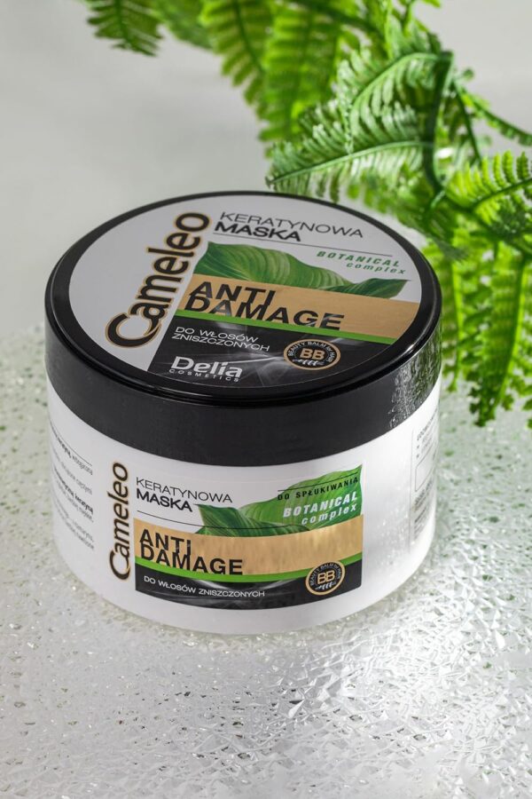 Cameleo - Keratin Mask for Extremely Damaged Hair - Regenerating, Nourishing, Moisturising Repair Treatment for Brittle and Dry Hair - Biomimetic Keratin & Argan Oil - Thermo Protection - 200ml