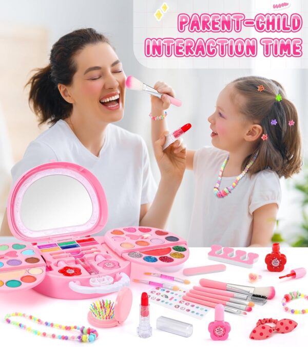Ophy Kids Makeup Sets for Girls - 64PCS Girls Toys Washable Make Up Set, Childrens Princess Play Games Toy Presents, Girls Make Up Set Birthday Gifts Set for Age 3 4 5 6 7 8 9 10 11 12 Year Old