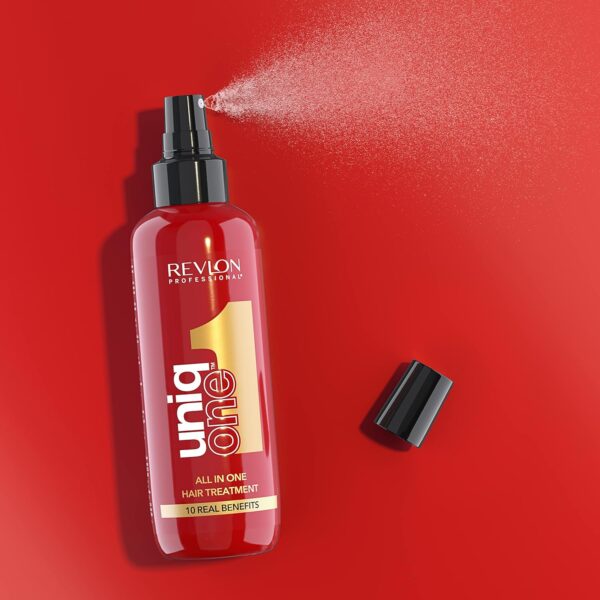REVLON PROFESSIONAL Uniqone Hair Treatment, Moisturizing Leave-in Hair Treatment, Repair for Damaged Hair, Hair Treatment, Classic Fragrance – 150 ml