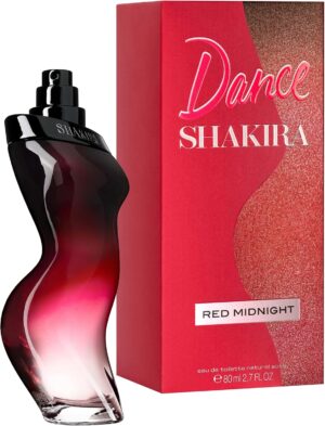 Shakira Perfumes - Dance Red Midnight by Shakira for Women - Long Lasting - Sexy, Elegant and Femenine Fragance - Sweet and Bold Notes - Ideal for Day Wear - 80 ml
