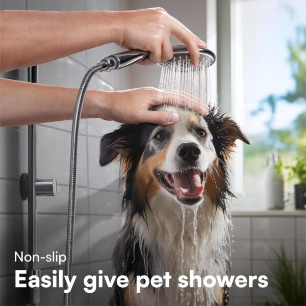 H&S Stainless Steel Long Shower Hose for Bath Taps with 2 Washers, 1.75m (69”) Universal Replacement Shower Hoses, Extra Shower Pipe Chrome Finish, Anti Kink & High Flow Flexible Handheld Extension