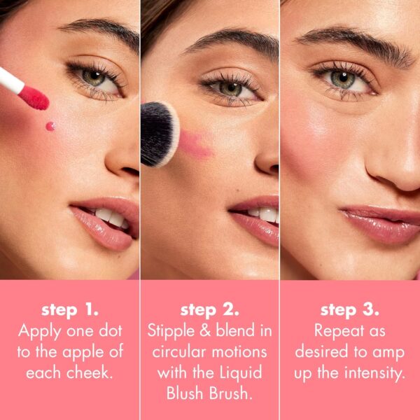 e.l.f. Camo Liquid Blush, Long-Lasting Liquid Blush For High-Pigment Colour, Creates A Soft, Dewy Finish, Vegan & Cruelty-Free, Dusty Rosé