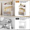 Makeup Organiser - Upgrade 2 Tier 3 Drawers Large Vanity Organiser, Versatile Cosmetic Organisers, Exquisite Bathroom Organiser Storage, Skincare Organisers, Dressing Table Organiser, Clear