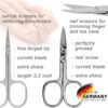 3 Swords Germany - brand quality 8 piece manicure pedicure grooming kit set for professional finger & toe nail care scissors clipper fashion leather case in gift box, Made by 3 Swords (6622)
