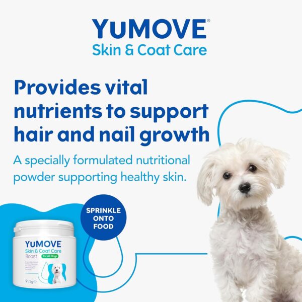 YuMOVE Skin & Coat Care Boost, Nutritional Supplement for Dogs Coat, Skin and Nails, for All Dogs, 180 scoops