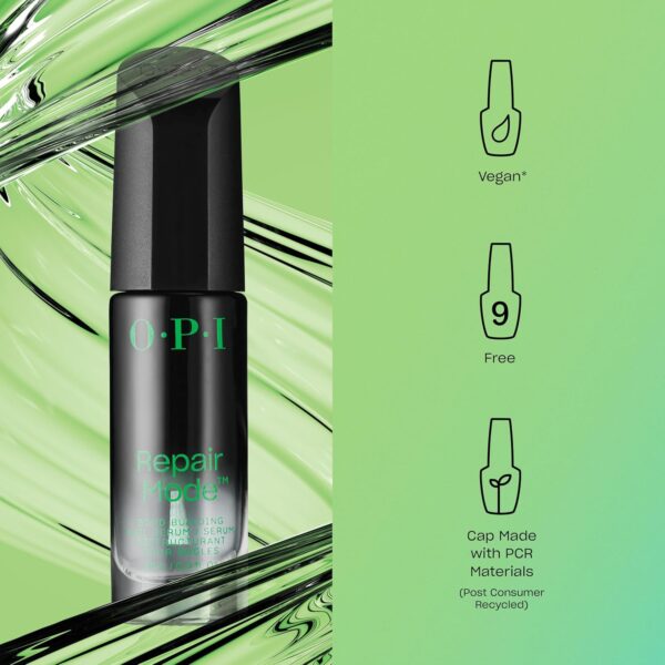 OPI Repair Mode Nail Polish Nail Repair and Strengthening Vegan Formula, Patented Bond Building Nail Serum Repairing 99% Of Nail Keratin, Professional Nail Strengthener for Damaged Nails, 9ml