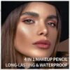 Beauty Searcher 4-in-1 Makeup Pen, Eye Liner, Brow Liner, Lip Liner, & Highlighter Pen, Waterproof All in One Makeup Pen Eye Long-Lasting 4 Color Multi-function Makeup Beauty Pencil