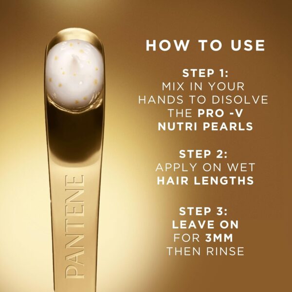 Pantene Molecular Bond Repair Intensive Hair Mask with Biotin 300ml. Pro-V Concentrated Formula for Extremely Dry Damaged Hair. Leaves Hair Visibly Healthier, Strengthened and Regenerated