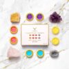 ComfyCozy Crystal Shower Steamers Luxury Gift Set | Bath Relaxation Beauty Self Care Present | Vegan Organic Shower Bombs, 8x45g