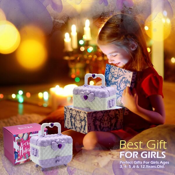 Kids Makeup Sets Girls Toys - unicorn gifts for girls Washable Make Up Starter Kit, Childrens Princess Pretend Play Games kids Toys Presents, Little Girl Birthday Gifts Set For Age 4-12 Year Old