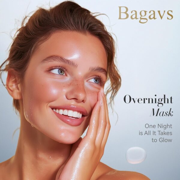 Bio Collagen Face Mask Overnight Hydrating Mask for Skin Care, Pore Minimizing, Anti-Aging, Pack of 4