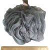 Lush Puffs - 3 Pack Large 75g Deluxe Loofah Body Scrubbers. Rich Lather Shower & Bath Poufs for Skin Exfoliating & Washing. Lush Scrunchie Sponge. Quality Made & Long Lasting. Three Shades of Grey.