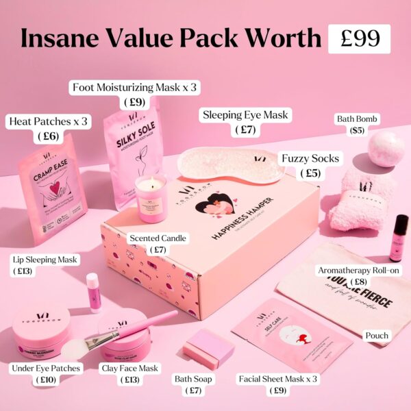 Pamper Gifts For Women (Pack of 20) - Premium Self Care Spa Kit With Bath, Sleep, Skin Care Sets & Selfcare Items For Women - Ultimate Pampering Set - Birthday Gifts - Spa Gift Baskets
