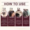Batana Oil Volumizing Hair Care Set, Repairs Frizzy Hair, Deep Nourishes Scalp, Smooth Hair Travel Set for Women and Men Include Shampoo Conditioner Hair Mask Hair Oil