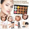 Muiefe Makeup Set, All in One Make Up Starter Kit, Cosmetic Makeup Bundle Include Eyeshadow Palette Foundation Lip Gloss Concealer Eyeliner Mascara, Makeup Gift Sets for Women & Teenage Girls