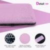 Manicure Set Professional Pedicure Kit Nail Clippers Kit - 18 Pcs Nail Care Tools - Grooming Kit with Luxurious Upgraded Travel Case (Purple)
