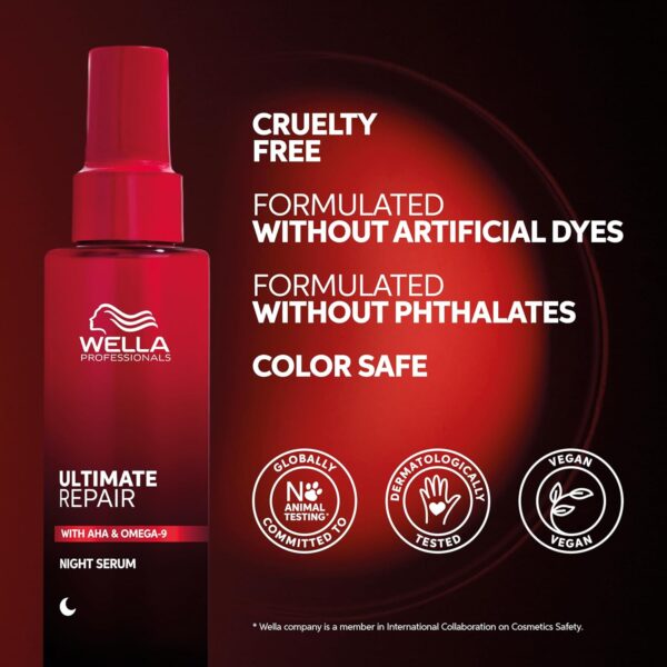 Wella Professionals Ultimate Repair Night Hair Serum – Lightweight Leave-in Hair Serum For All Types of Hair Damage – Hair Repair Treatment & Frizz Control