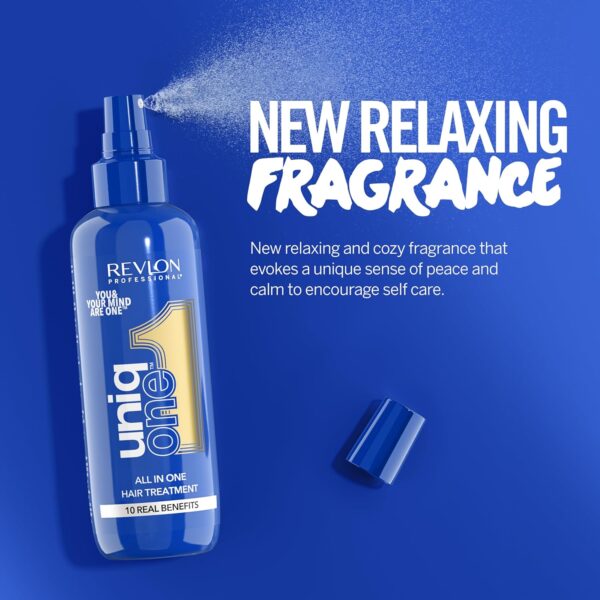 UniqOne Revlon Hair Treatment - Relaxing Fragrance Leave-in Professional Multi-benefit Hair Treatment - Repair, Detangle, Control Frizz & Style – Vanilla & Jasmine - 150 ml ​
