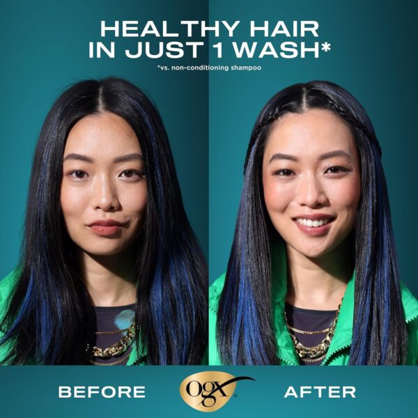OGX Renewing + Argan Oil of Morocco Shampoo & Conditioner Set, Damage Repairing Helps Strengthen & Repair Dry, Damaged Hair, Sulfate-Free Surfactants, Four Pack, 4 x 25.4 fl. Oz
