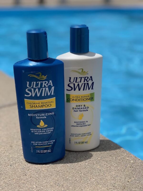 UltraSwim Chlorine Removal Shampoo and Repair Conditioner Set, 207mL x 2 - Repair, Protect and Nourish Your Hair After Swimming. Unique Formula Designed To Neutralise And Remove Chlorine From Hair