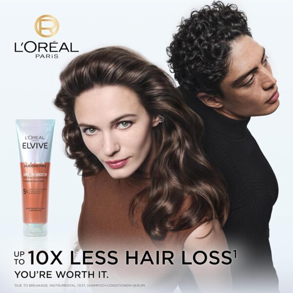 L'Oreal Paris ELVIVE Growth Booster Conditioner 150ml, Anti Hair Loss and Hair Thickening, with Aminexil & Niacinamide, Prevents & Reduces Hair Loss and Hair Thinning, Visibly Denser in up to 12 weeks