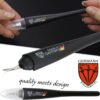 3 Swords Germany - brand quality CUTICLE REMOVER TRIMMER KNIFE (2 pieces) manicure pedicure grooming for professional finger & toe nail care by 3 Swords, Made in Germany (7865)