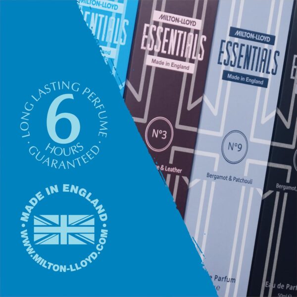 Milton-Lloyd Essentials Quad Pack Nos 1, 3, 9 and 10 Luxury Mens Fragrances, Set of 4 x 50ml Eau de Parfum Men, Mens Aftershave Gift Set - Long Lasting Milton-Lloyd Fragrance for Men