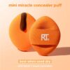 Real Techniques Mini Miracle Concealer Puff Trio, Small Makeup Puff For Liquid and Cream Foundation and Concealer, Targeted Concealing, Travel Friendly and Reusable, Vegan and Cruelty Free, 3 Count