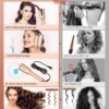 Automatic Curling Iron, Professional Automatic Hair Curler with 1" Curling Iron Large Slot & 4 Temperature & 3 Timer, Dual Voltage Anti-Tangle Rotating Curling Iron with Auto Shut-Off for Hair Styling