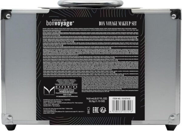 bonvoyage, Bon Voyage Makeup Set, 43-Piece Make up Kit with Professional Make up, Includes Lipstick, Eyeshadow, Blush, Nail Polish and More, Makeup Kit for Women