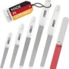 marQus Sapphire Nail Files Set - 6 Pcs with 3-Way Nail Buffer - Stainless Steel, Double Sided Sapphire Grit for Natural Nails, Solingen Germany - Professional Nail Care Kit