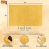 LuxUrux Bath Mat-Extra-Soft Plush Bath Shower Bathroom Rug, 1'' Chenille Microfiber Material, Super Absorbent Shaggy Bath Rug (Yellow, 50 x 80 cm)