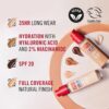 Rimmel Lasting Finish 35Hr Foundation 200 Soft Beige, Full Coverage, Hydrating, SPF20, Hyaluronic Acid, Vitamin E, 2% Niacinamide, All Day Wear, Vegan, Cruelty Free