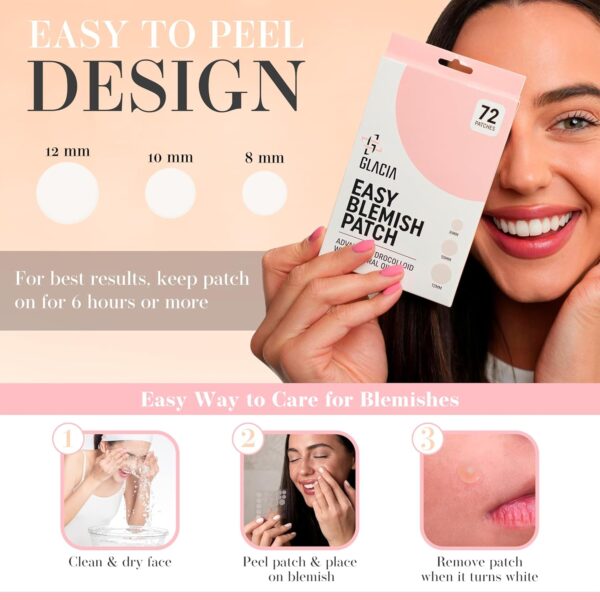 81pTgpY9DuL._AC_SL1500_.jpg Pimple Patches by Glacia® – 72 Pack of Hydrocolloid Spot Patches for All Skin Types – Gentle and Natural for Clear and Smooth Skin