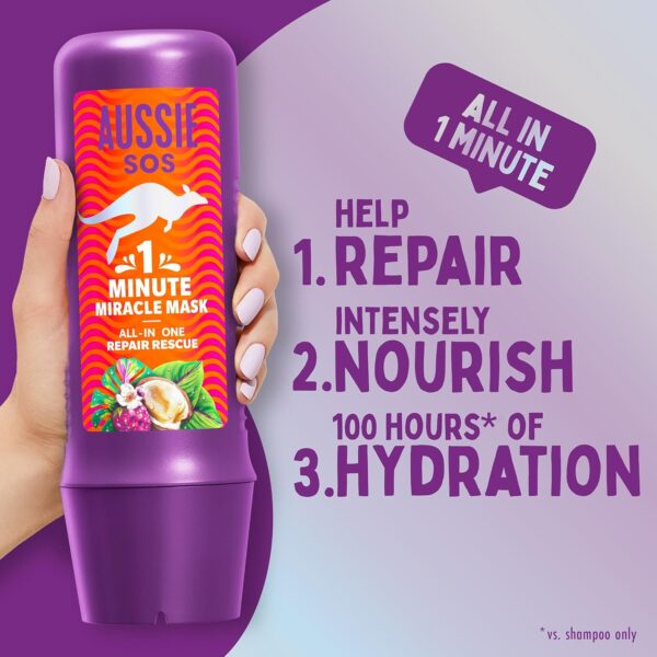 Aussie Repair And Revive Shampoo and Deep Conditioner Treatment Hair Mask Set