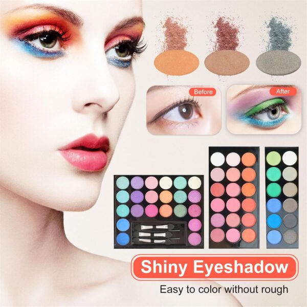 All-in-one Makeup Set Gift, Make-Up Sets, Makeup Kit for Women, Make up Set for Traveling, Long Lasting, Easy to Apply Matte Eye Shadow Palette for the Perfect Look for Day or Night