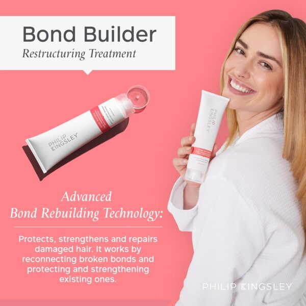 Philip Kingsley | Bond Builder Restructuring Hair Repair Mask | Treatment for Damaged, Bleached, Coloured Hair | Breakage and Split Ends Treatment | 40ml