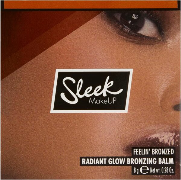 Sleek MakeUP Feelin’ Bronzed Radiant Glow Bronzing Balm, Creamy and Blendable Balm Enriched with Vitamin E, Palma, 8 g