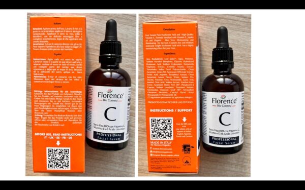 Big 2.11oz. Organic Vitamin C Serum for Face with Hyaluronic Acid & Niacinamide. Anti-Dark Spots, Wrinkle, Aging Brightening Facial and Eye Contour Vitamin C Serum. Brightening Women and Men Skin Care