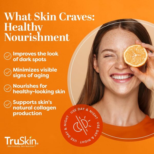 TruSkin Vitamin C Serum for Face – Anti Aging Face Serum with Vitamin C, Hyaluronic Acid, Vitamin E – Brightening Serum for Dark Spots, Even Skin Tone, Eye Area, Fine Lines & Wrinkles, 1 Fl Oz 30ml