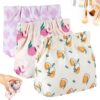 Ptwola 3pcs Small Makeup Bag for Purse, Mini Portable Printed Cosmetic Bags Waterproof No Zipper Self-Closing Travel Storage Pouch for Headphones Jewelry Coin Lipstick
