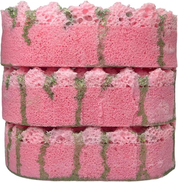 Watermelon Exfoliating Soap Filled Sponge | Exfoliating Body Wash | Soap Filled Sponge | Shower Pouf | Tan Remover & Body Scrub | Watermelon Body Wash | Bath Products | Vegan Soap | Stocking Fillers