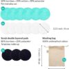 Reusable Makeup Remover Pads | Eco Friendly & Zero Waste Cotton Rounds | Beauty Products | 15 Natural & Organic Face Pads with Laundry Bag | Soft for All Skin Types | Bamboo Wipes for Facial Cleansing