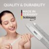 marQus Sapphire Nail Files Set - 6 Pcs with 3-Way Nail Buffer - Stainless Steel, Double Sided Sapphire Grit for Natural Nails, Solingen Germany - Professional Nail Care Kit