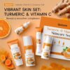 Quiyum Turmeric Vitamin C Skincare Set, Face Skin Care Sets & Kits Facial Cleanser,Toner,Serum,Eye Cream,Face Cream, Pamper Gift Set for Women Teenage Girls Mom Birthday, Travel Kit for All Skin Types
