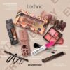 Technic Enamoured Full Face Cosmetic 8 Piece Gift Set - Full Size Products for Eyes, Face & Lips - Perfect for Makeup Lovers - Vegan & Cruelty Free
